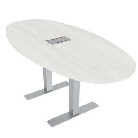 Skutchi Designs 33.5 in W, 69.5 in L, 29 in H, Engineered Wood Top, White HAR-BOVL-34X70-T-ELEC-WHCYPRESS